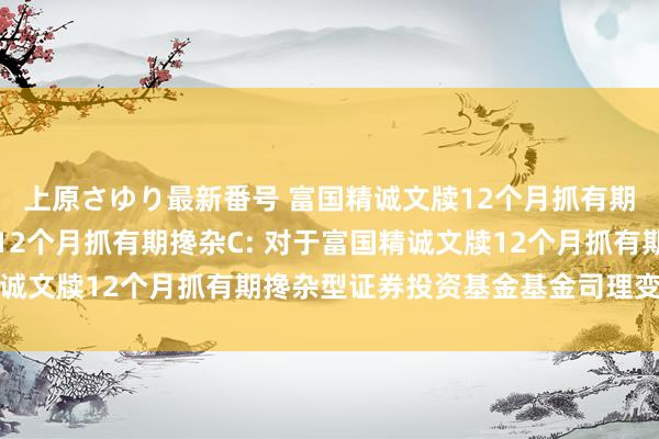 上原さゆり最新番号 富国精诚文牍12个月抓有期搀杂A，富国精诚文牍12个月抓有期搀杂C: 对于富国精诚文牍12个月抓有期搀杂型证券投资基金基金司理变更的公告