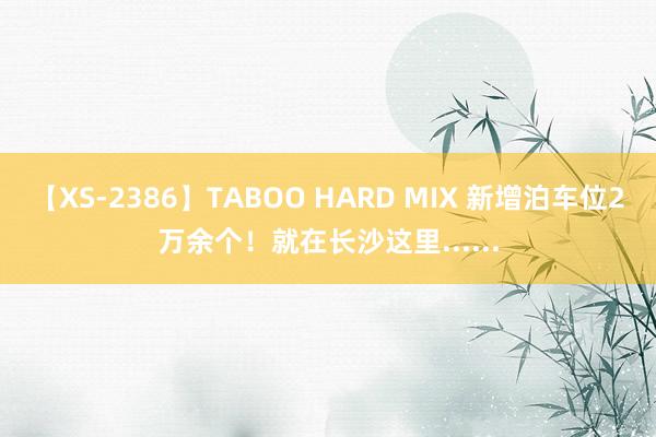 【XS-2386】TABOO HARD MIX 新增泊车位2万余个！就在长沙这里......