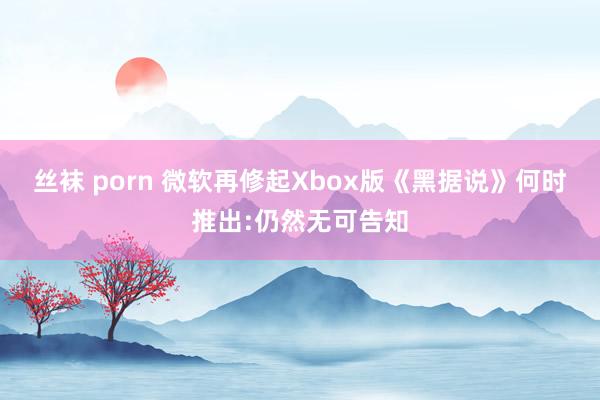 丝袜 porn 微软再修起Xbox版《黑据说》何时推出:仍然无可告知