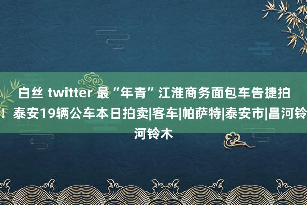 白丝 twitter 最“年青”江淮商务面包车告捷拍出！泰安19辆公车本日拍卖|客车|帕萨特|泰安市|昌河铃木