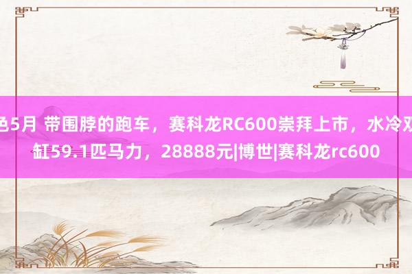 色5月 带围脖的跑车，赛科龙RC600崇拜上市，水冷双缸59.1匹马力，28888元|博世|赛科龙rc600