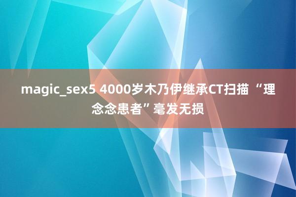 magic_sex5 4000岁木乃伊继承CT扫描 “理念念患者”毫发无损